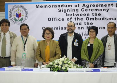 OMB-CHR MOA signing, 17 July 2018