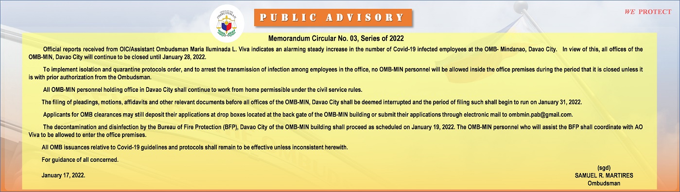 OMB-MC No 3 Series of 2022- advisory-website