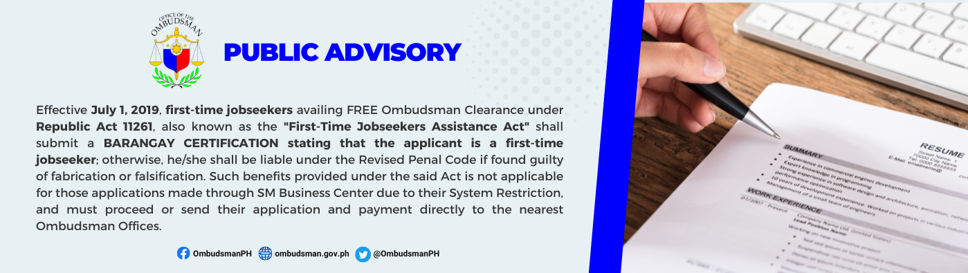 OMB Advisory re First-Time Jobseekers Act