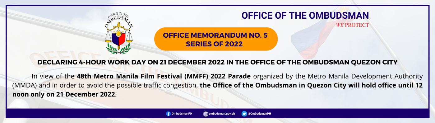 OMB Advisory Office Memo No. 5 – website – 21 December 2022