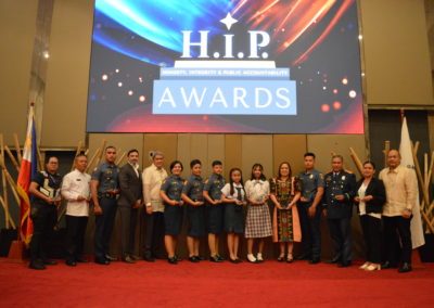 HIP (Honesty, Integrity and Public Accountability) Awardees
